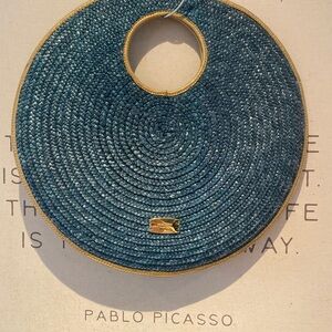 Nine West Blue Circular Clutch
